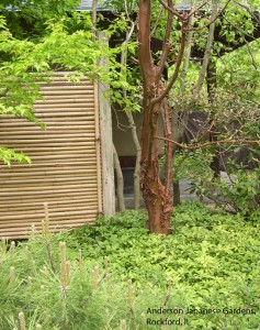 Garden structure - bamboo panel