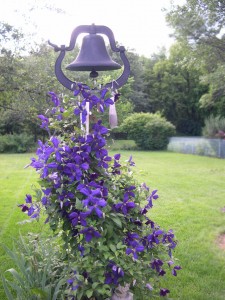 Garden structures - bell with clematis