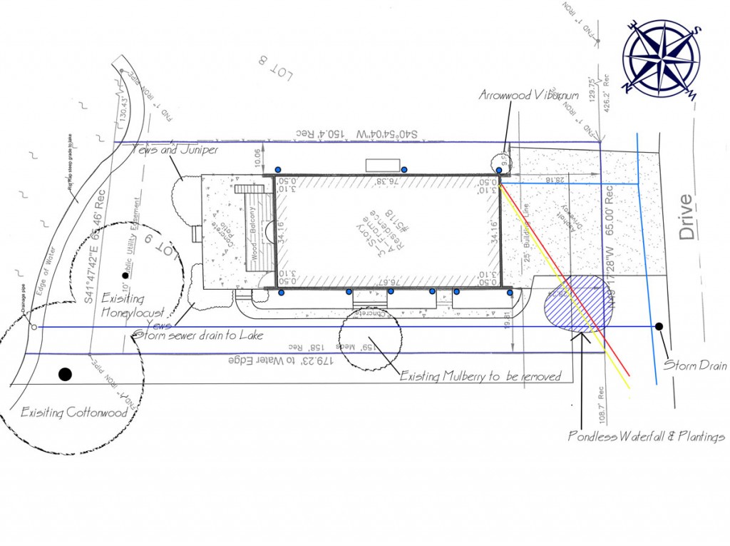 Base plan completed ready to start a landscape site assessment
