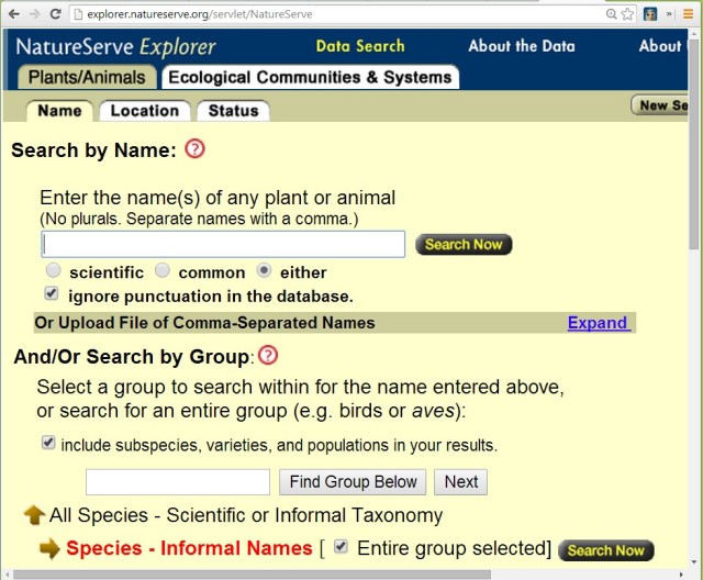 Plants for your nature inspired garden: How to find using Nature Serve Explorer